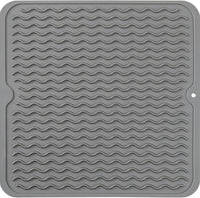 Eco-friendly silicone drying mat - Multiple uses & heat resistant-Grey-30 x 30 cm-State of Style