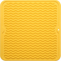 Eco-friendly silicone drying mat - Multiple uses & heat resistant-Yellow-30 x 30 cm-State of Style