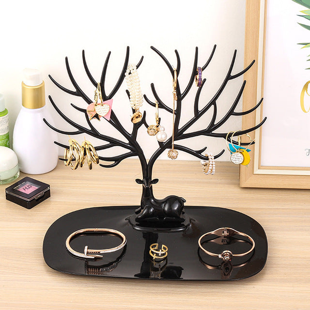 Edel Deer | Jewellery Stand for Earrings-Black-State of Style