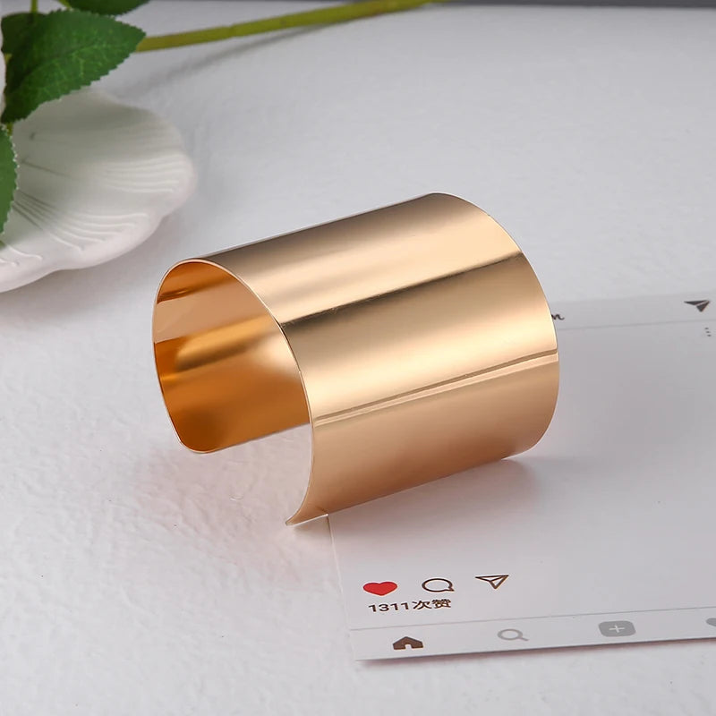 Edgy Punk Cuff Bracelet | Rebel Bangle Stainless Steel-Xenia-State of Style