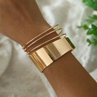 Edgy Punk Cuff Bracelet | Rebel Bangle Stainless Steel-Xenia-State of Style