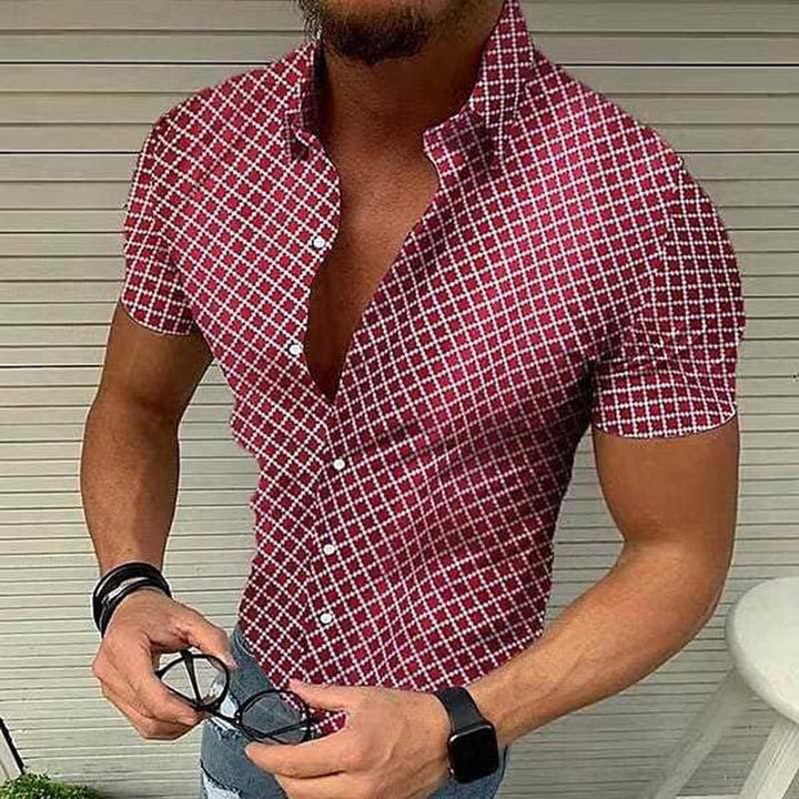 Edison - Men's Spring & Summer Comfort Shirt-Red-M-State of Style