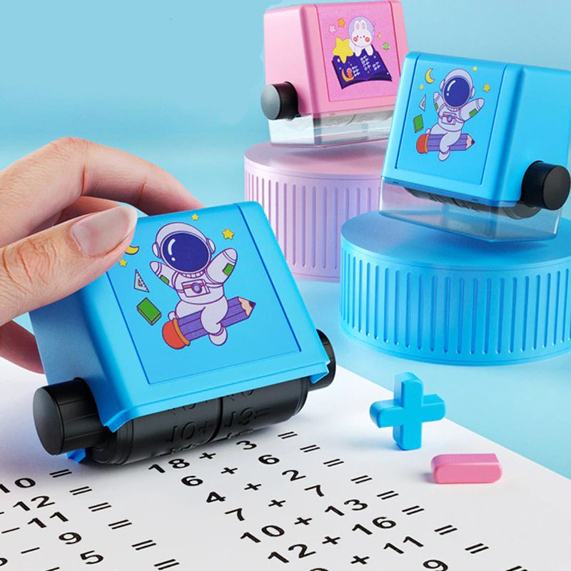 Educational Calculation Stamp for Children - SumStamp-Set of 4 (+ - x ÷)-State of Style