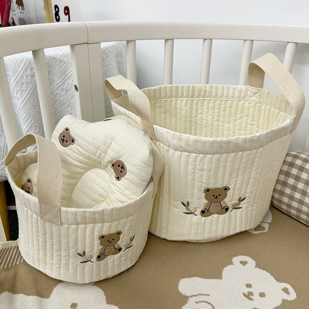 Padded fabric storage bag for the children's room – Buy one, get one free