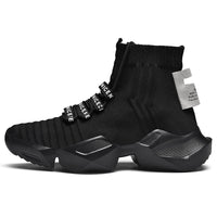 EefjesSneakers | Women's Sock Sneakers-Black-6.5-State of Style