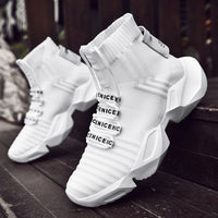 EefjesSneakers | Women's Sock Sneakers-Black and White-6.5-State of Style