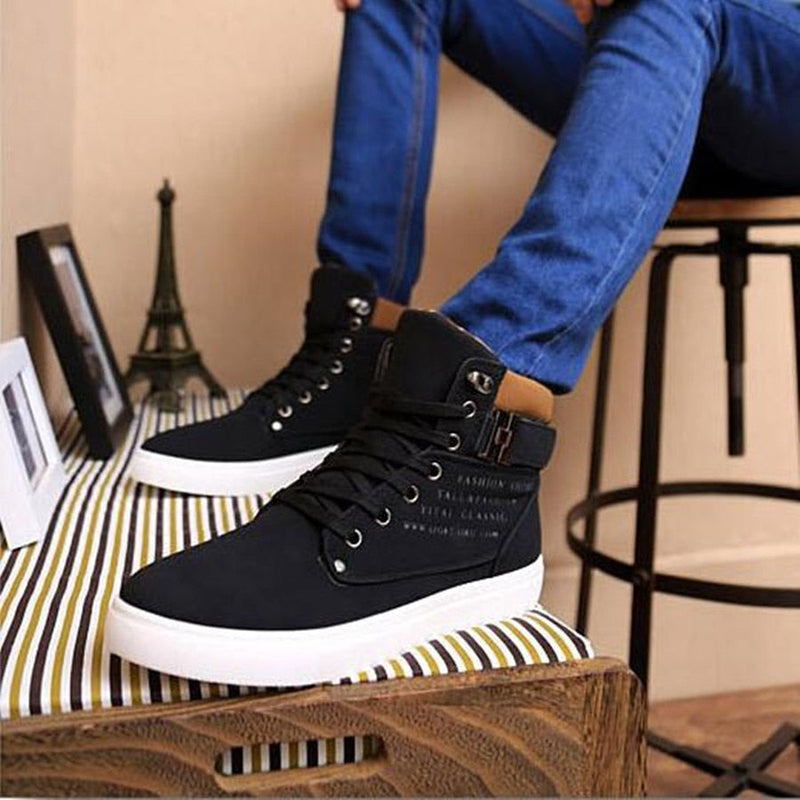 EefkesSneaks | Women's High-Top Sneakers-Black-6.0-State of Style