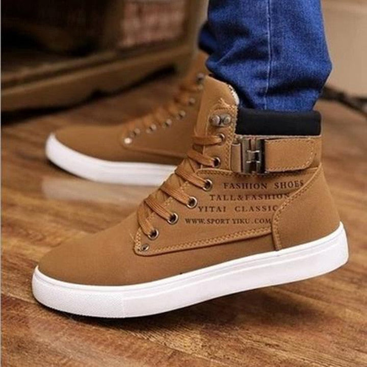EefkesSneaks | Women's High-Top Sneakers-Yellow-6.0-State of Style