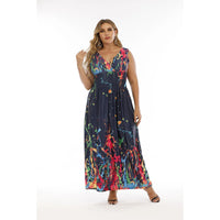 Effortlessly Stylish Urban Boho Beach Maxi Dress for Plus Sizes-Dark Red-2XL-State of Style
