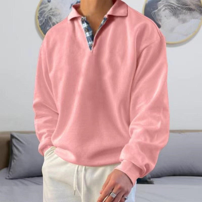 Lightweight men's autumn sweater with a loose fit – Benedikt