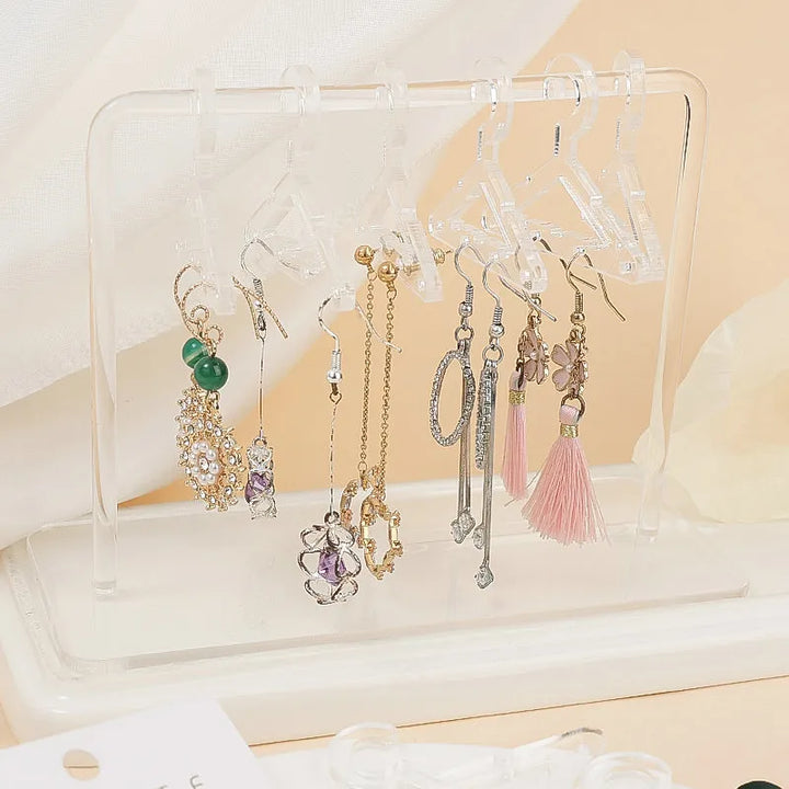 Eight-Piece Jewellery Display Stand | Organiser Rack-CLEAR-State of Style