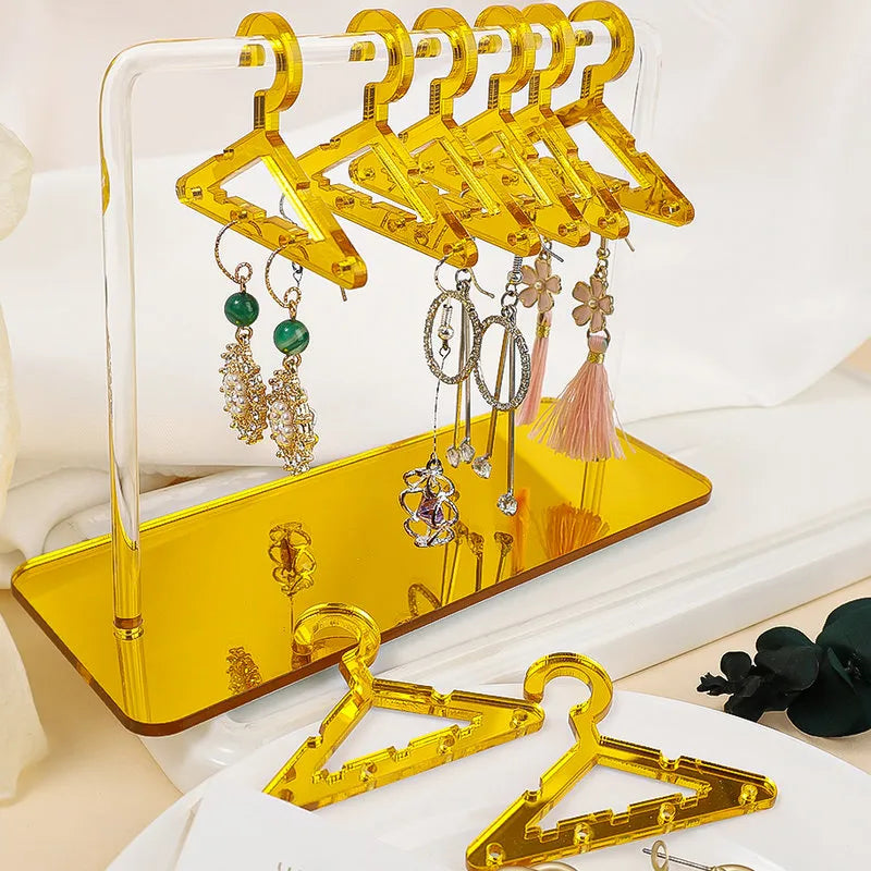 Eight-Piece Jewellery Display Stand | Organiser Rack-GOLD-State of Style