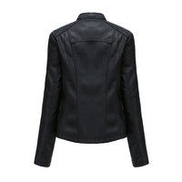 Elani - Trendy Leather Jacket for Women-Black-S-State of Style