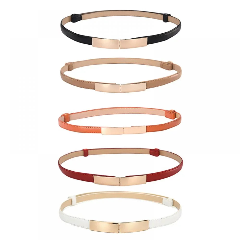 Elastic Buckle Waist Belt – Simple, Stylish, and Trendy Accessory-Orange-State of Style