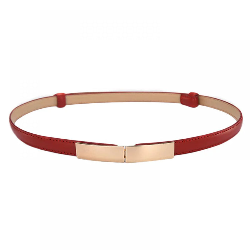 Elastic Buckle Waist Belt – Simple, Stylish, and Trendy Accessory-Red-State of Style