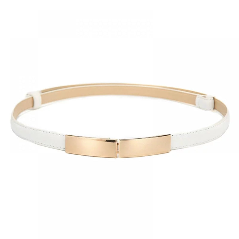 Elastic Buckle Waist Belt – Simple, Stylish, and Trendy Accessory-White-State of Style