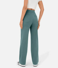 Elastic High Waist Women's Trousers - Isabeau-Green-S-State of Style