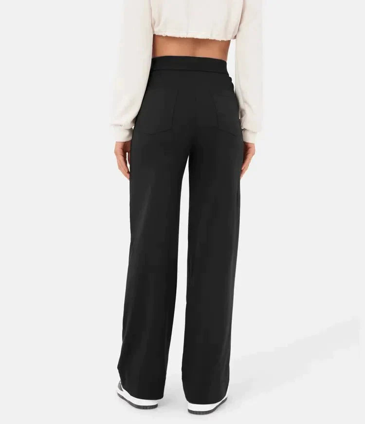 Elastic High Waist Women's Trousers - Isabeau-Green-S-State of Style