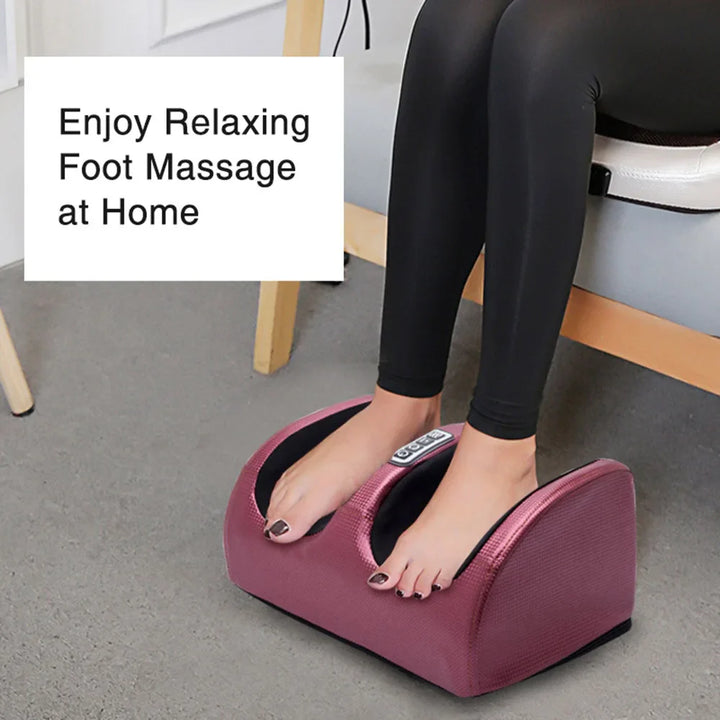Electric Foot Massager with Heat and Shiatsu Therapy - RelaxFoot-Gold with Remote-State of Style