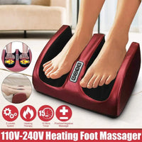 Electric Foot Massager with Heat and Shiatsu Therapy - RelaxFoot-Gold with Remote-State of Style