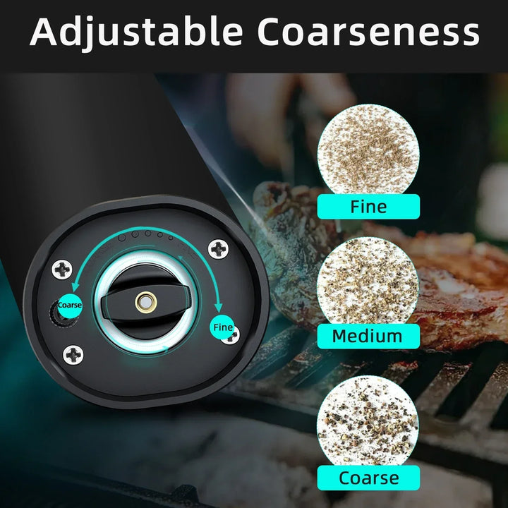 Electric Pepper and Salt Mill Set - SpiceLite-Black Without a Base-State of Style