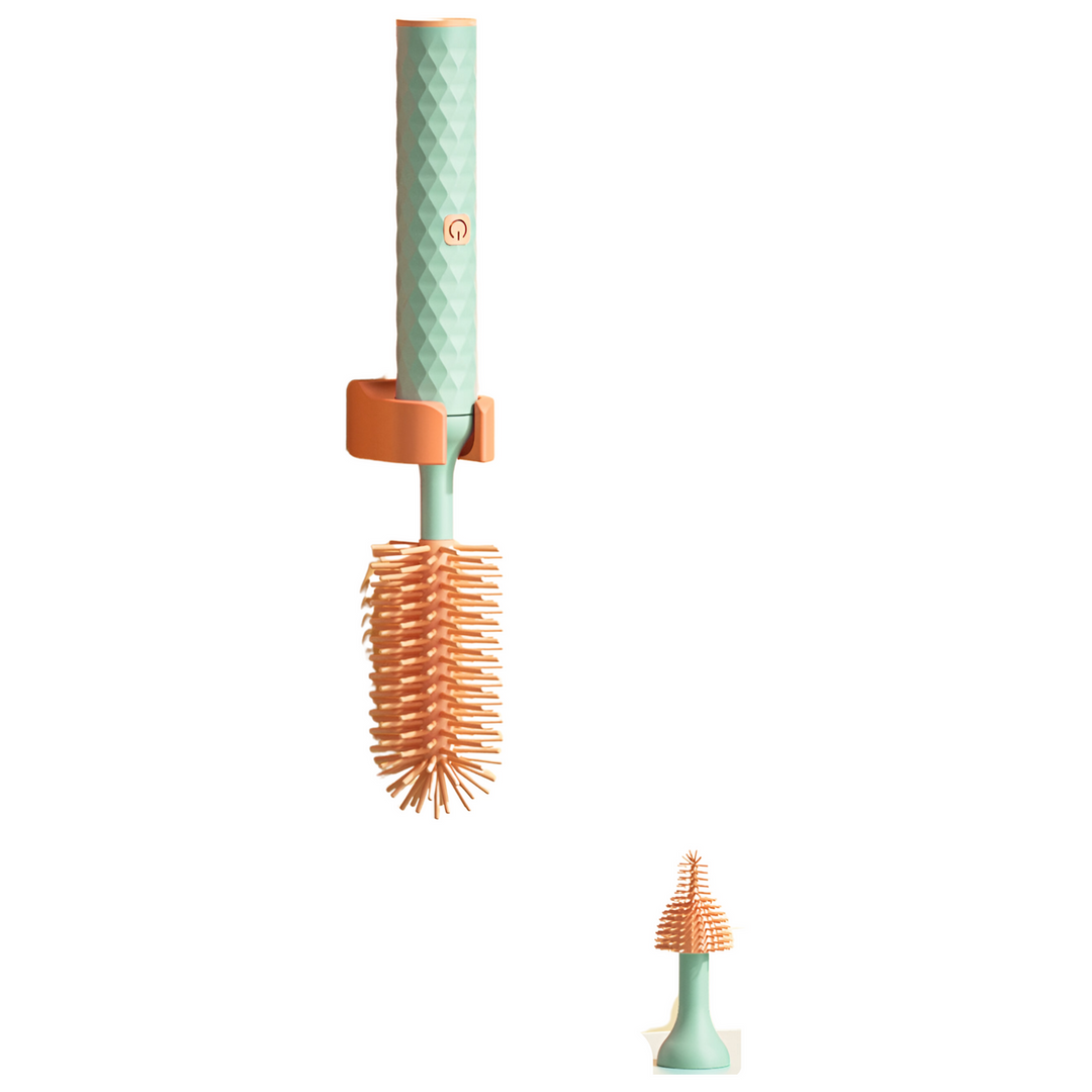 Electric Silicone Bottle Brush – BubblEase-Blue-State of Style