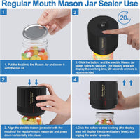 Electric Vacuum Sealer Kit for Mason Jars - SealTight-Black-State of Style