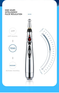 ELECTRONIC ACUPUNCTURE PEN - MERIDIAN ENERGY MASSAGE PEN FOR PAIN RELIEF-2 Heads-State of Style