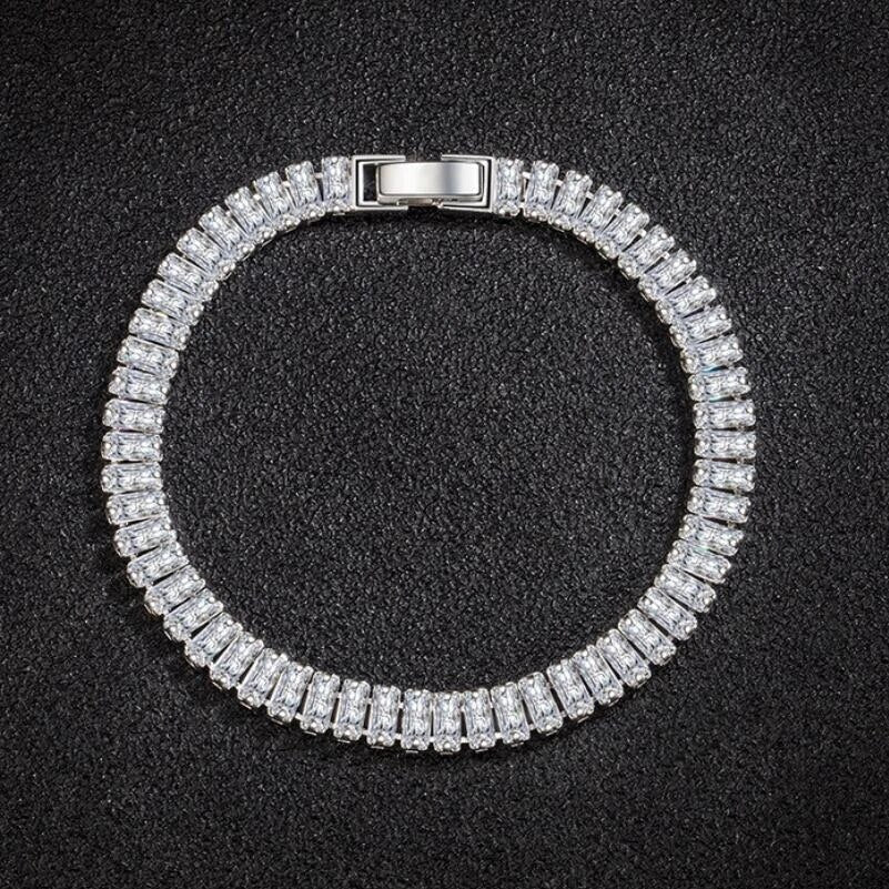 Elegant 925 Silver Bracelet with Crystals-State of Style
