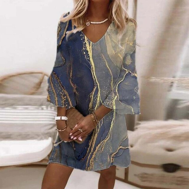 ELEGANT AND BEAUTIFUL DRESS FOR WOMEN | STUNNING SUMMER FASHION-Blue-S-State of Style