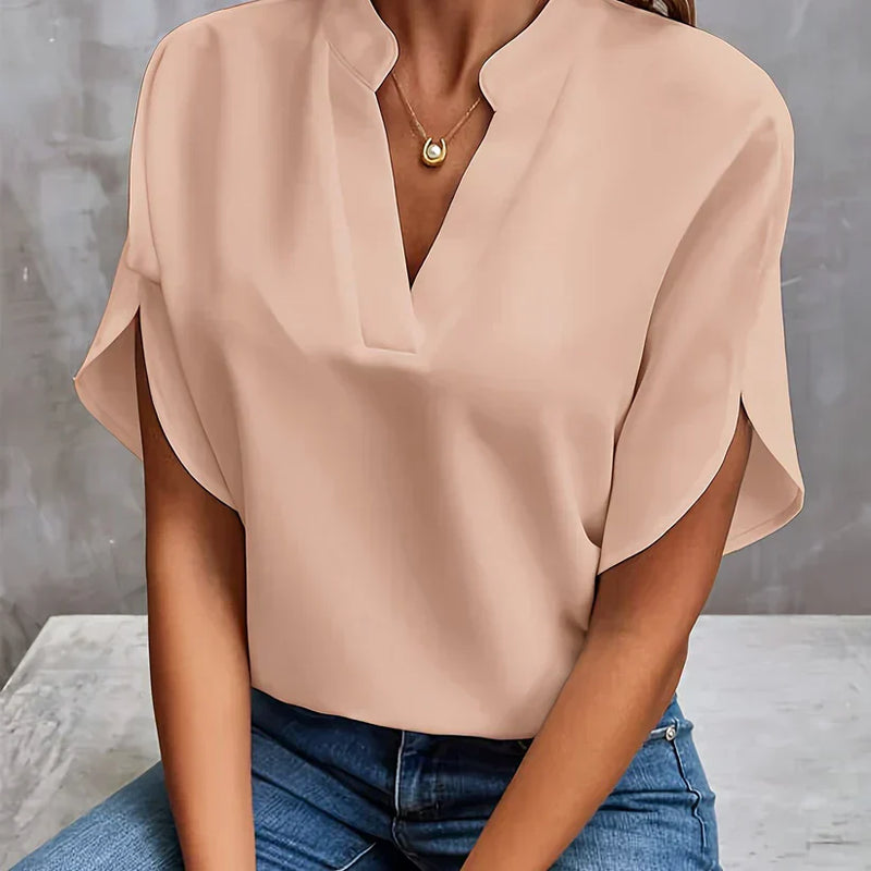 Elegant and Lightweight Ladies' Blouse – Isabella-Beige-XS-State of Style