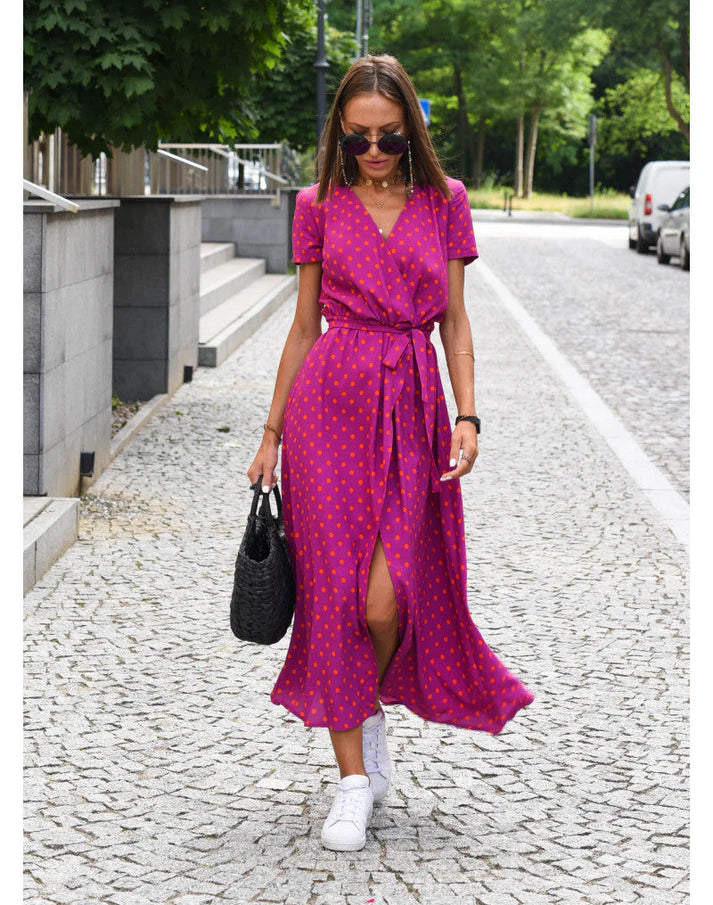 Elegant Cassidy Midi Dress | Versatile & Comfortable-Pink-XS-State of Style