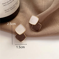 Elegant Circle Stud Earrings | Simple and Stylish-White Gold-State of Style