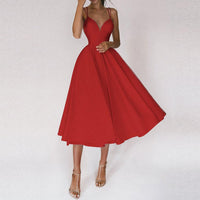 Elegant Classy Dress for Women-Red-S-State of Style