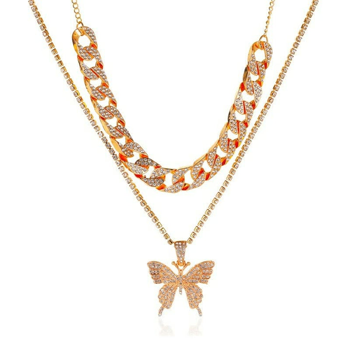 Elegant Cuban Chain Necklace for Women | Statement Jewellery-Black-State of Style