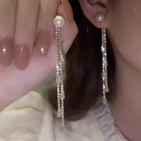 Elegant Dangle Earrings | Rhinestone Sparkle-Beaded crystal-State of Style