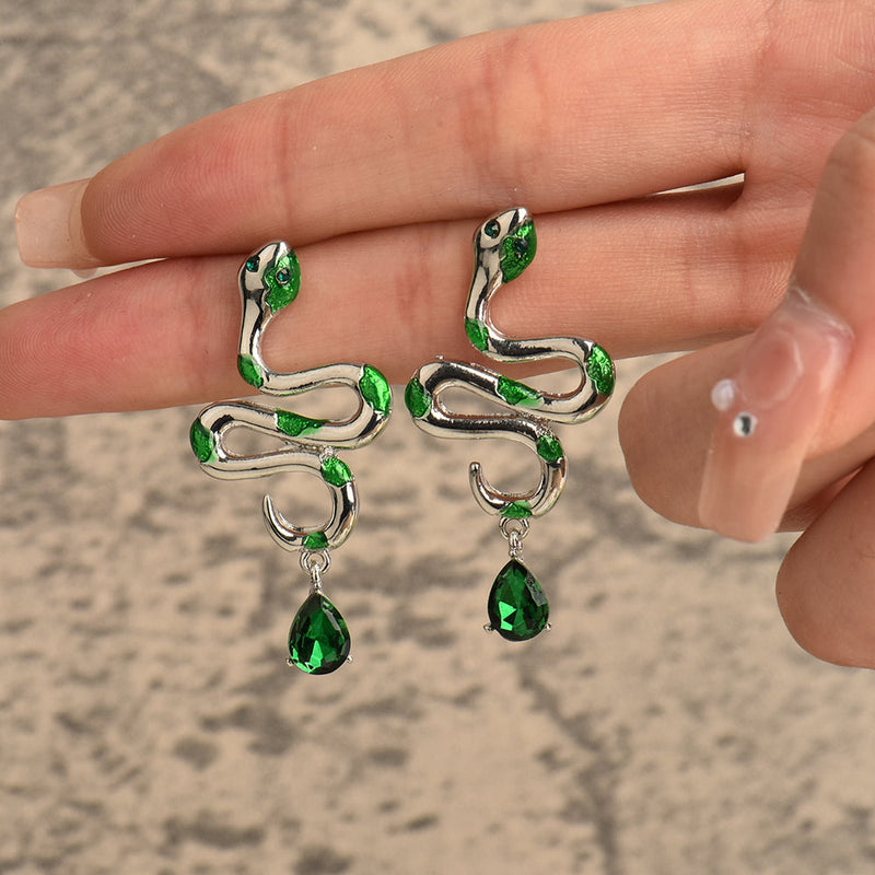 Elegant Drop Earrings | Crystal Accents-Raindrops-State of Style