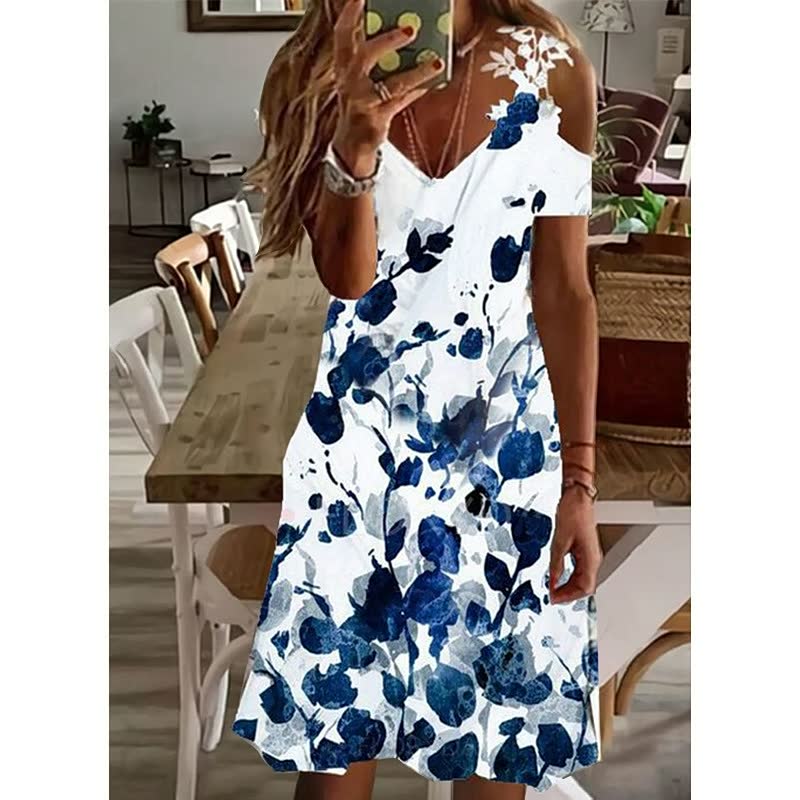 Elegant Flower Dress | Perfect for Any Occasion-Brown-S-State of Style