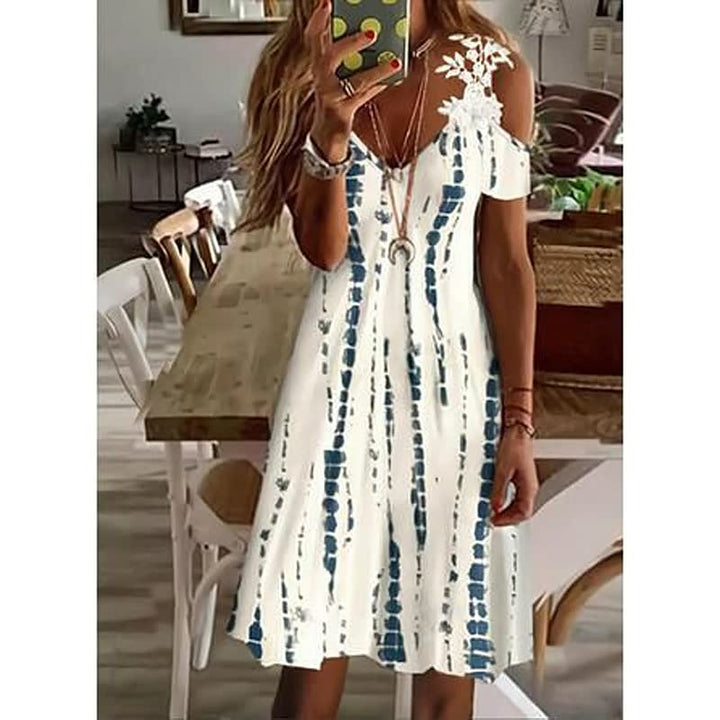 Elegant Flower Dress | Perfect for Any Occasion-Brown-S-State of Style