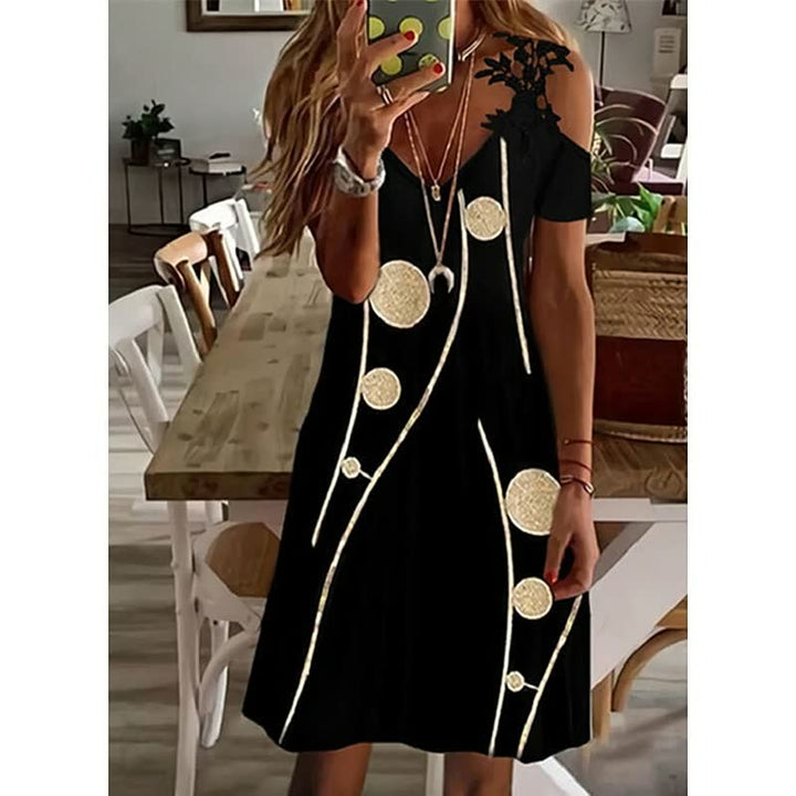 Elegant Flower Dress | Perfect for Any Occasion-Red Wine-S-State of Style