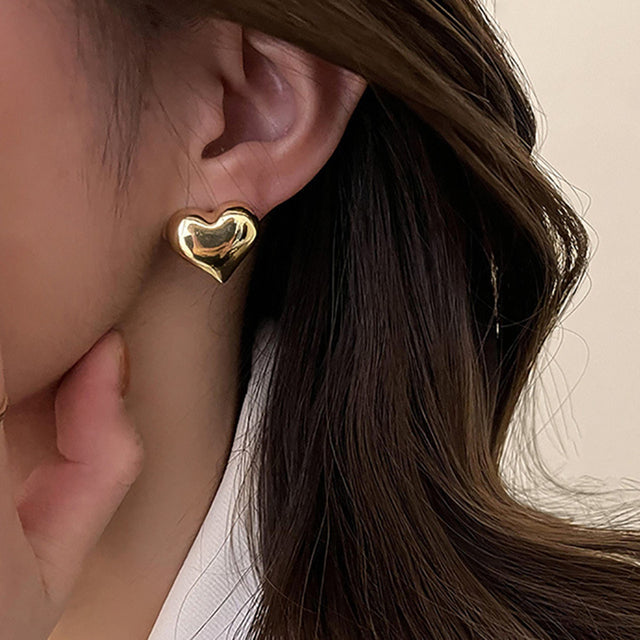 Elegant Heart Earrings | Perfect Gift For Her-Gold-State of Style