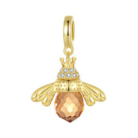 Elegant Insect Pendant Necklace | Unique Jewellery Piece-Gold Pendant Only-State of Style