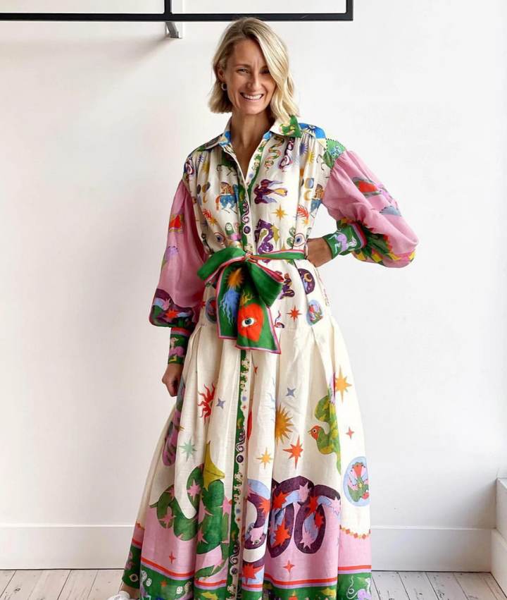 Elegant Italian Maxi Dress – Bianca-S-State of Style