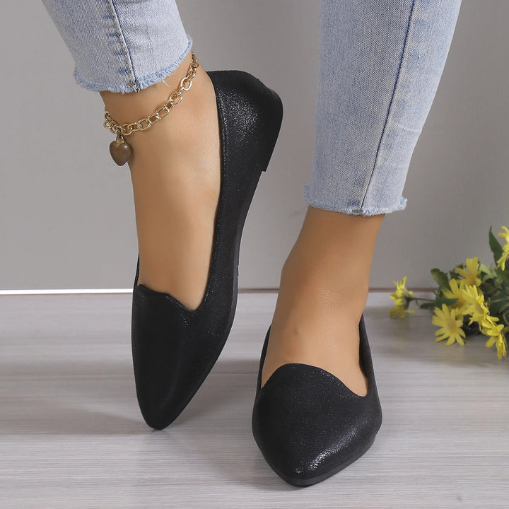 Elegant lace ballerinas with stretch - Vivienne-Black-3-State of Style