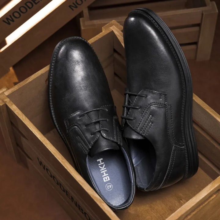 Elegant Leather Sneakers Charles – Office & Casual Comfort-Chocolate-6.5-State of Style