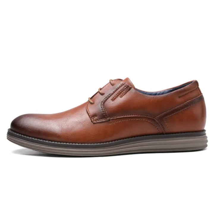 Elegant Leather Sneakers Charles – Office & Casual Comfort-Chocolate-6.5-State of Style