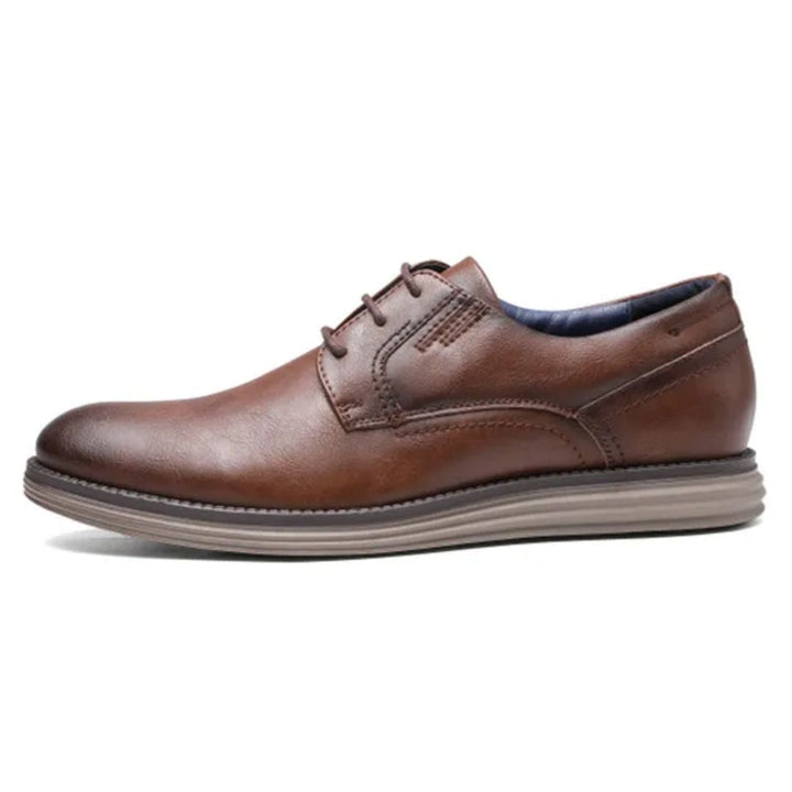Elegant Leather Sneakers Charles – Office & Casual Comfort-Chocolate-6.5-State of Style