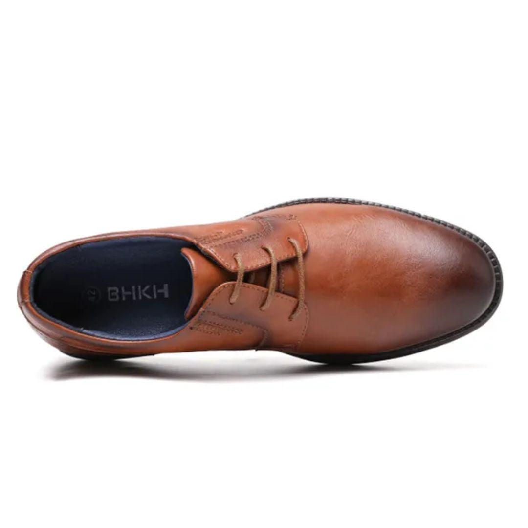 Elegant Leather Sneakers Charles – Office & Casual Comfort-Chocolate-6.5-State of Style