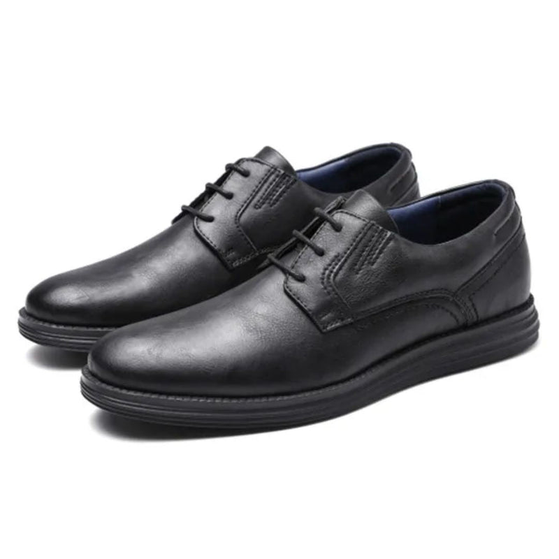 Elegant Leather Sneakers Charles – Office & Casual Comfort-Chocolate-6.5-State of Style