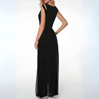 Elegant linen jumpsuit for ladies – Sofia-Black-S-State of Style